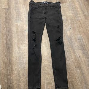 Hollister Black Ripped Skinny Jeans